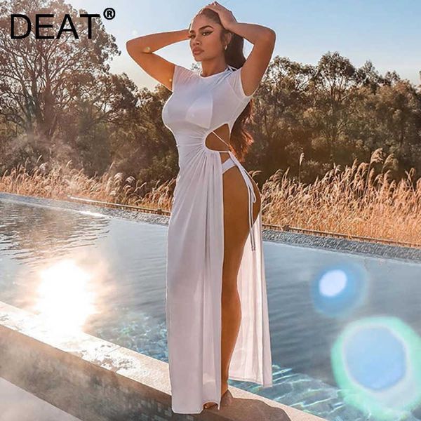 deat spring summer fashion casual solid color holllow out high waist lace up irregular split women's dress sk778 210709, Black;gray
deat spring summer fashion casual solid color holllow out high waist lace up irregular split women's dress sk778 210709, Black;gray