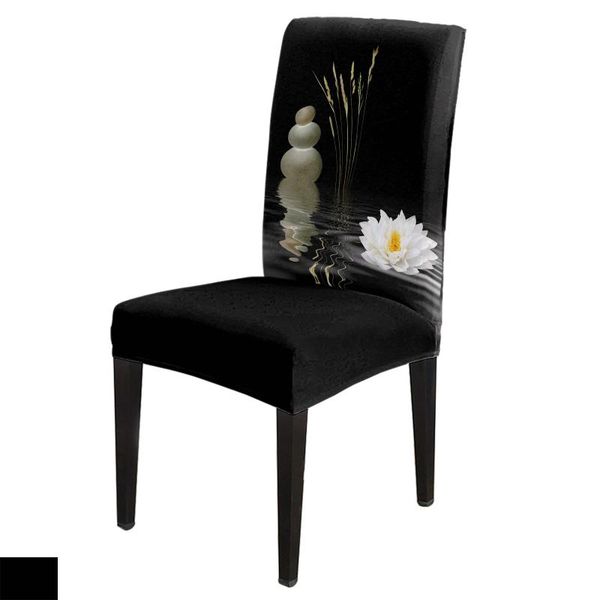 chair covers flowers water waves stones dining home decor living room seat for chairs