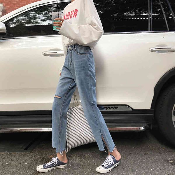 ytx397 thin-waisted high-waisted slit-line design cropped beggar straight-leg jeans, Blue
ytx397 thin-waisted high-waisted slit-line design cropped beggar straight-leg jeans, Blue
