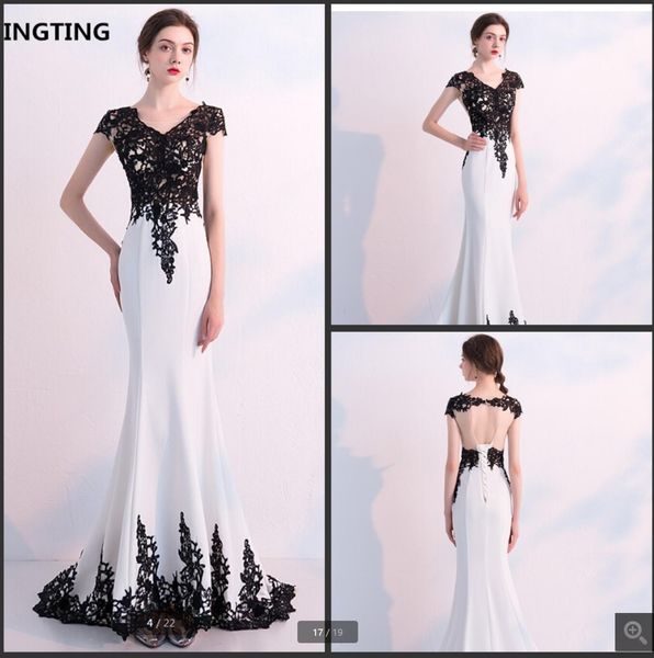 robe de mariage 2021 white mermaid wedding dress black lace appliques cap sleeve hollow back bridal gowns scoop neckline court train simple
robe de mariage 2021 white mermaid wedding dress black lace appliques cap sleeve hollow back bridal gowns scoop neckline court train simple