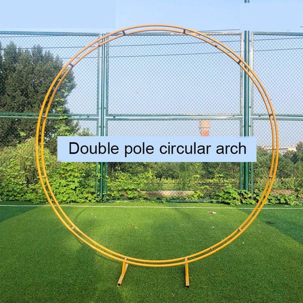 party decoration fashion metal circular flower rack wedding accessories background double pole arch
party decoration fashion metal circular flower rack wedding accessories background double pole arch