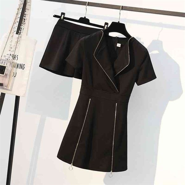 spring autumn women turn down collar zipper dress + shorts 2 pcs set female casual suits oversize a1112 210519, White
spring autumn women turn down collar zipper dress + shorts 2 pcs set female casual suits oversize a1112 210519, White