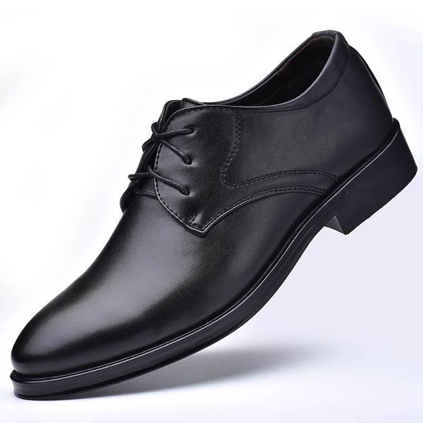 men's leather shoes, business suits, lace-up all-match casual shoes dress, Black
men's leather shoes, business suits, lace-up all-match casual shoes dress, Black