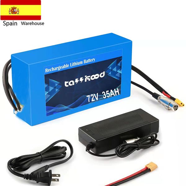72v ebike battery 35ah lithium ion electric bicycle motorcycle scooter battery pack 50a bms 5a charger for 3500w-750w motor bike
72v ebike battery 35ah lithium ion electric bicycle motorcycle scooter battery pack 50a bms 5a charger for 3500w-750w motor bike