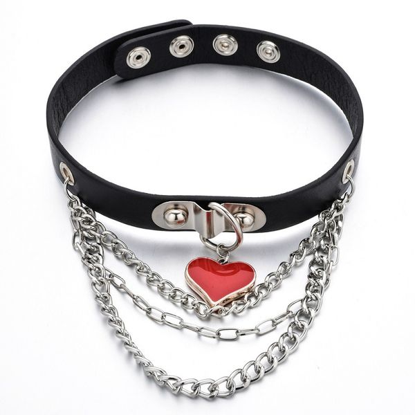 hip hop punk leather buckle necklace love pendant fun shackle choker collar, Golden;silver
hip hop punk leather buckle necklace love pendant fun shackle choker collar, Golden;silver