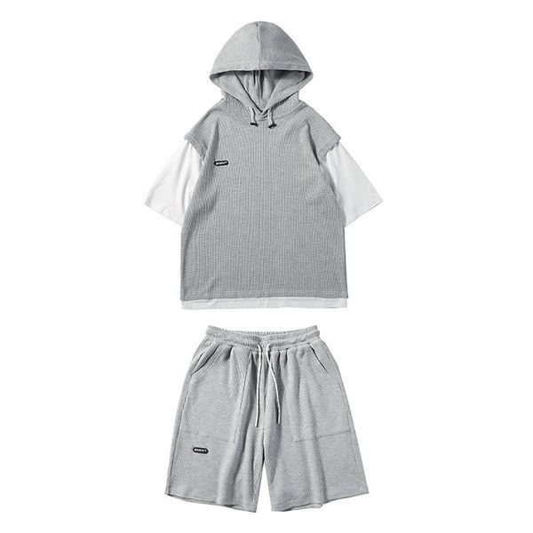 men's tracksuits men clothing 2021 shorts 2 pieces of set hoody summer man outfits sweatpants and hoodie women preppy style, Gray
men's tracksuits men clothing 2021 shorts 2 pieces of set hoody summer man outfits sweatpants and hoodie women preppy style, Gray