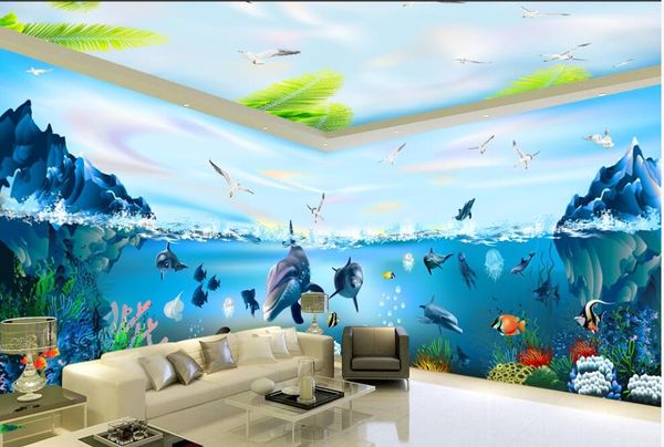 3d photo wallpaer custom mural Blue sky white clouds iceberg ocean world dolphin Whole house decoration bedroom home decor 3d wall murals wa
3d photo wallpaer custom mural Blue sky white clouds iceberg ocean world dolphin Whole house decoration bedroom home decor 3d wall murals wa