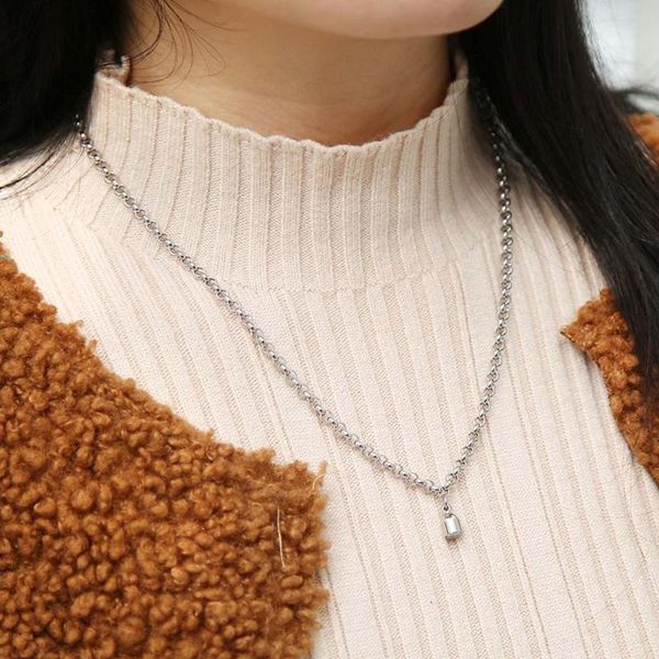 pendant necklaces personality cool style punk trendy women and men attraction couple necklace magnetic chain stainless steel, Silver
pendant necklaces personality cool style punk trendy women and men attraction couple necklace magnetic chain stainless steel, Silver