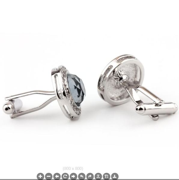 cuff links fashion accessories crystal gray glass round french shirt men's cufflinks foreign trade sleeve nails 8008, Silver
cuff links fashion accessories crystal gray glass round french shirt men's cufflinks foreign trade sleeve nails 8008, Silver
