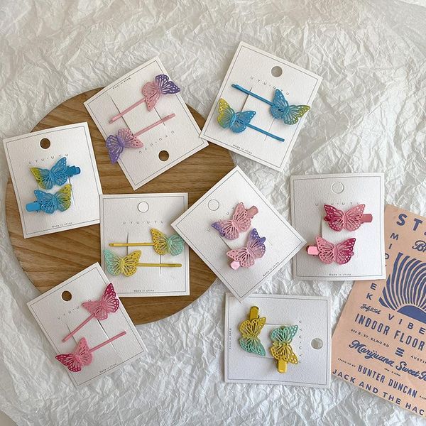 hair accessories 2pcs/pair cute metal butterfly barrette clips little girls child rainbow gradient candy hairpin hairgirp, Slivery;white
hair accessories 2pcs/pair cute metal butterfly barrette clips little girls child rainbow gradient candy hairpin hairgirp, Slivery;white