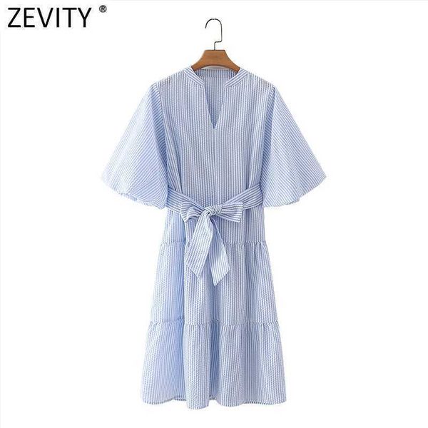 zevity women vintage v neck striped print bow tie sashes kneeth dress female puff sleeve chic business party vestido ds5057 210603, Black;gray
zevity women vintage v neck striped print bow tie sashes kneeth dress female puff sleeve chic business party vestido ds5057 210603, Black;gray