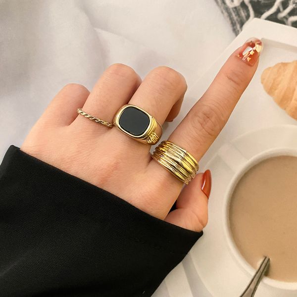 3pcs/set women's metal geometric wide ring fashion punk resin gothic gold metal ring charm trendy jewelry gift, Golden;silver
3pcs/set women's metal geometric wide ring fashion punk resin gothic gold metal ring charm trendy jewelry gift, Golden;silver