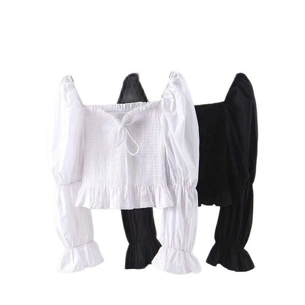 women's blouses & shirts jc·kilig spring 2021 french blouse with square neck and long sleeves puffy z8970, White
women's blouses & shirts jc·kilig spring 2021 french blouse with square neck and long sleeves puffy z8970, White