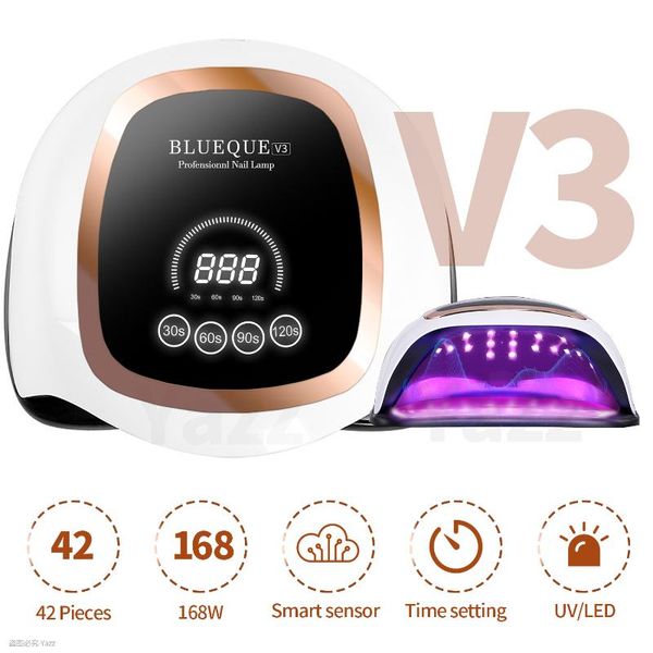 nail dryers professional dryer 168w uv led lamp for all gel polish manicure with automatic sensor lcd display 4 timer drying
nail dryers professional dryer 168w uv led lamp for all gel polish manicure with automatic sensor lcd display 4 timer drying