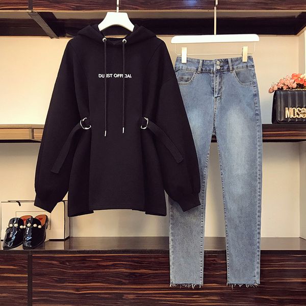 women's two piece pants set with shirt and women's jeans, winter clothes hood, 4xl, women, two-piece set, high street, v7l0, White
women's two piece pants set with shirt and women's jeans, winter clothes hood, 4xl, women, two-piece set, high street, v7l0, White