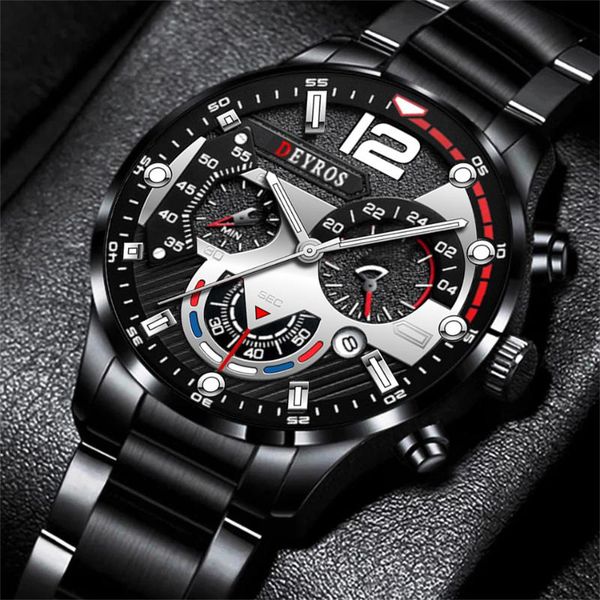 wristwatches luxury mens watches stainless steel quartz fashion calendar watch for men business luminous leather male clock relogio masculin, Slivery;brown
wristwatches luxury mens watches stainless steel quartz fashion calendar watch for men business luminous leather male clock relogio masculin, Slivery;brown