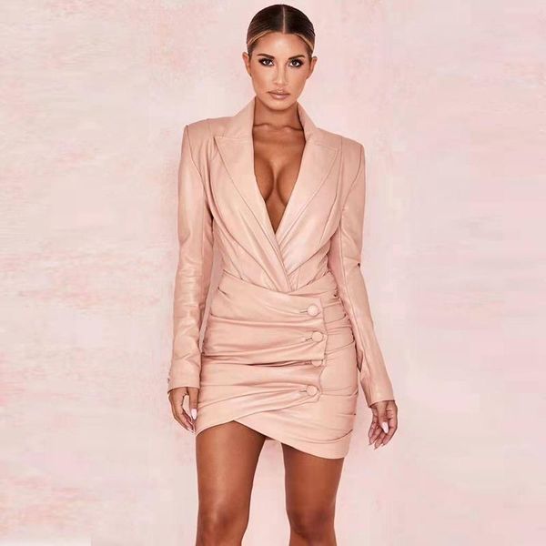 casual dresses fashion selling women dress pu leather pink v neck long sleeve outfit classsic jacket wholesale, Black;gray
casual dresses fashion selling women dress pu leather pink v neck long sleeve outfit classsic jacket wholesale, Black;gray