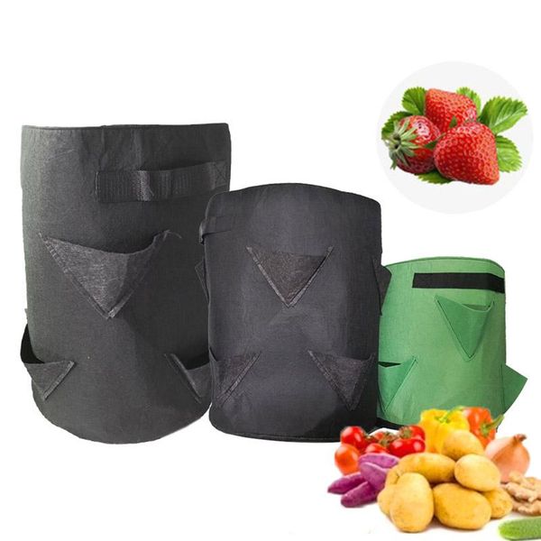 planters & pots 5 7 10 gallon garden strawberry planter grow bag flower fabric home non woven jardin veg tomato planting container
planters & pots 5 7 10 gallon garden strawberry planter grow bag flower fabric home non woven jardin veg tomato planting container
