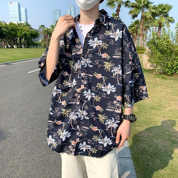 summer floral shirts men's fashion printed casual men streetwear loose short-sleeved mens hawaiian -2xl, White;black
summer floral shirts men's fashion printed casual men streetwear loose short-sleeved mens hawaiian -2xl, White;black