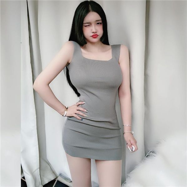 knitted dress evening summer black sleeveless mini women slim elastic bodycon party dresses vestidos casual, Black;gray
knitted dress evening summer black sleeveless mini women slim elastic bodycon party dresses vestidos casual, Black;gray