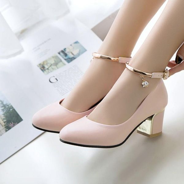 dress shoes oversized ladies high heels women woman pumps round-headed with buckled, Black
dress shoes oversized ladies high heels women woman pumps round-headed with buckled, Black