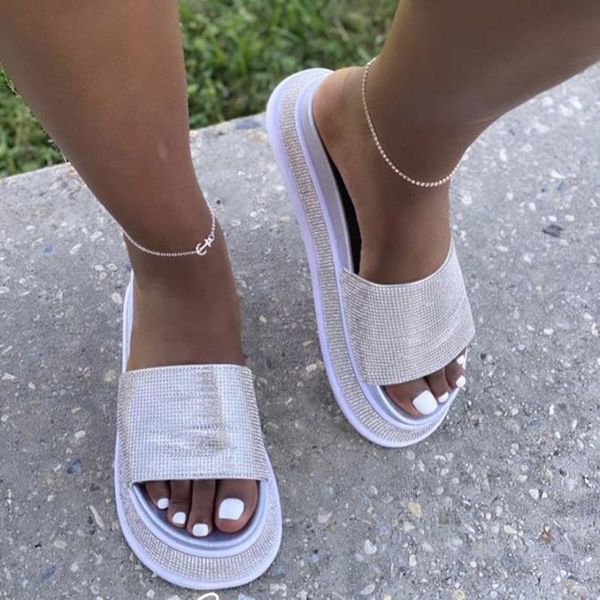 sandals women's summer style rhinestone sequined flat slippers outdoor comfortable casual shoes beach zapatos de mujer, Black
sandals women's summer style rhinestone sequined flat slippers outdoor comfortable casual shoes beach zapatos de mujer, Black
