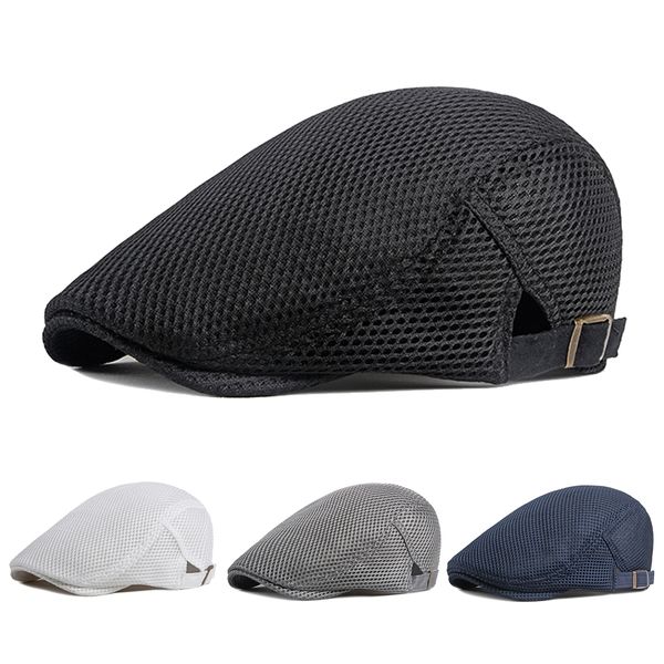 mens hats breathable mesh newsboy caps summer outdoor casual hats golf hat fashion solid flat cap for women beret cap, Blue;gray
mens hats breathable mesh newsboy caps summer outdoor casual hats golf hat fashion solid flat cap for women beret cap, Blue;gray