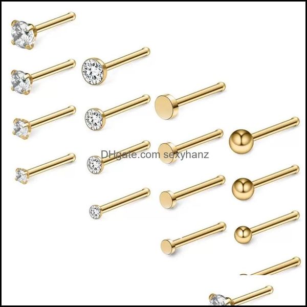 other body jewelry 20g 18g steel 1.5mm-m flat ball clear cz nose stud rings bone pin piercing 16-34pcs drop delivery 2021 gce60, Slivery;golden
other body jewelry 20g 18g steel 1.5mm-m flat ball clear cz nose stud rings bone pin piercing 16-34pcs drop delivery 2021 gce60, Slivery;golden