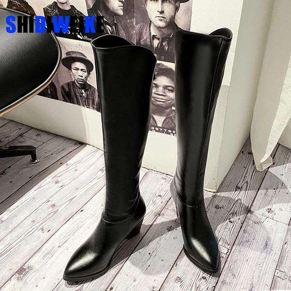 boots western women knee high cowboy fashion pointed toe sewing shoes female heels thick ladies autumn ab792, Black
boots western women knee high cowboy fashion pointed toe sewing shoes female heels thick ladies autumn ab792, Black
