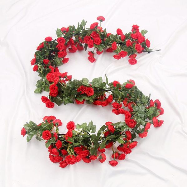 decorative flowers & wreaths 1.8m 69 heads rose flower vine garland artificial rattan wedding decoration hanging wall ivy arch home decor
decorative flowers & wreaths 1.8m 69 heads rose flower vine garland artificial rattan wedding decoration hanging wall ivy arch home decor