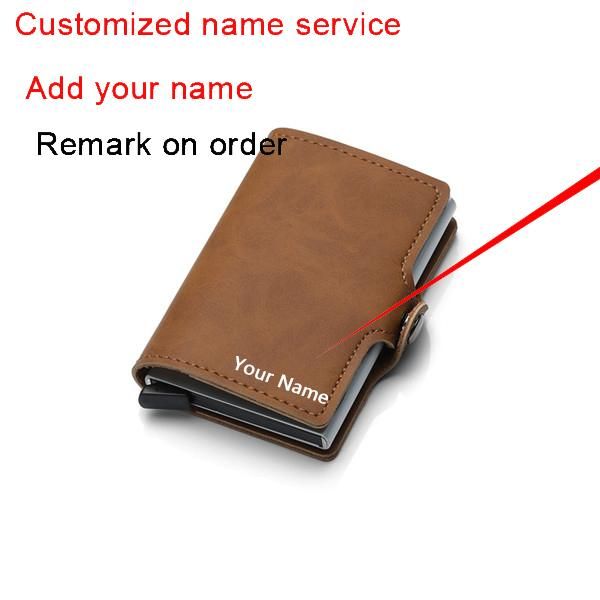 card holders bycobecy 2021business men leather wallet id holder case smart short slim purse for &women with aluminum box, Brown;gray
card holders bycobecy 2021business men leather wallet id holder case smart short slim purse for &women with aluminum box, Brown;gray