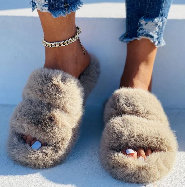 slippers winter outdoor fur slides 2021 fashion modern women fluffy furry shoes ladies flat platform footwear cozy celebrities, Black
slippers winter outdoor fur slides 2021 fashion modern women fluffy furry shoes ladies flat platform footwear cozy celebrities, Black