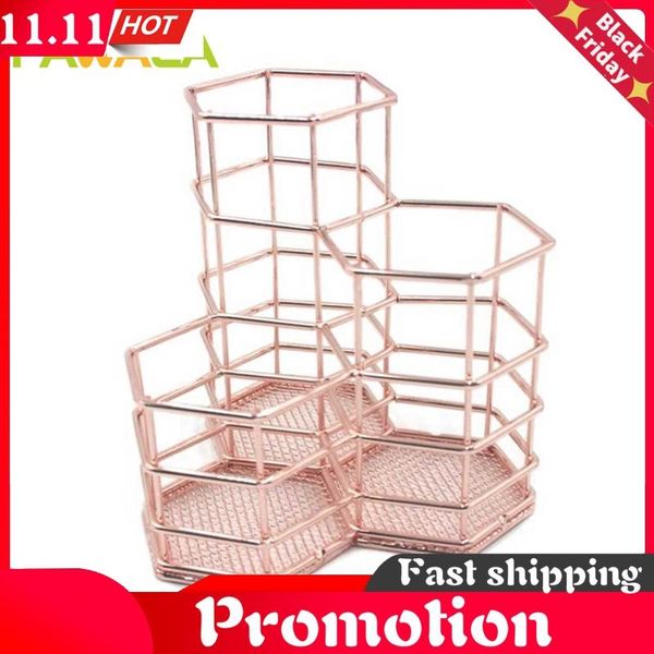 hollow rose gold pencil holder rack makeup brushes storage basket mesh wire pen cup container desk tidy home office organizer boxes & bins
hollow rose gold pencil holder rack makeup brushes storage basket mesh wire pen cup container desk tidy home office organizer boxes & bins