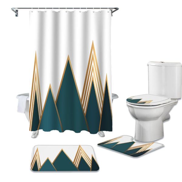 shower curtains triangular mountain shape bathroom curtain set bath mat sets with hooks non-slip pedestal rug toilet cover
shower curtains triangular mountain shape bathroom curtain set bath mat sets with hooks non-slip pedestal rug toilet cover
