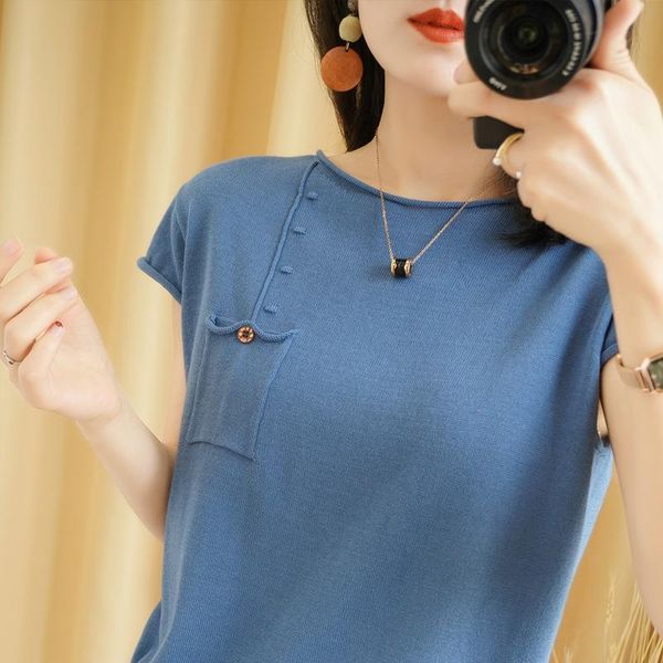 fashion all-match cotton and linen knitted short-sleeved ladies o-neck loose large size t-shirt thin section summer pullover women's, White
fashion all-match cotton and linen knitted short-sleeved ladies o-neck loose large size t-shirt thin section summer pullover women's, White