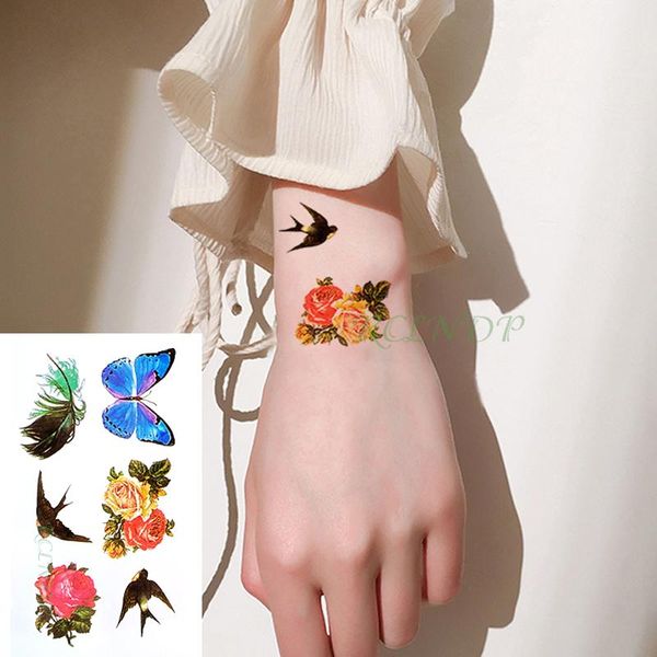 temporary tattoos waterproof tattoo sticker beautiful flower rose butterfly bird fake tatto flash tatoo wrist foot hand for girl women
temporary tattoos waterproof tattoo sticker beautiful flower rose butterfly bird fake tatto flash tatoo wrist foot hand for girl women