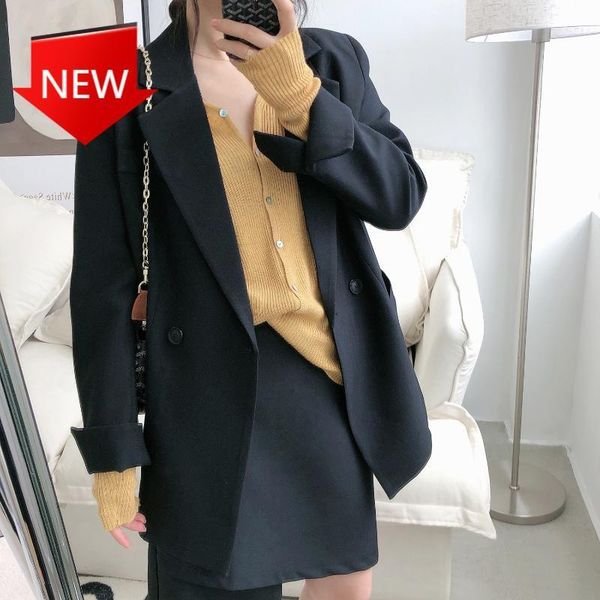 korean style loose v-neck long sleeve cardigan autumn solid color elegant blue blazer women jacket women's suits & blazers, White;black
korean style loose v-neck long sleeve cardigan autumn solid color elegant blue blazer women jacket women's suits & blazers, White;black