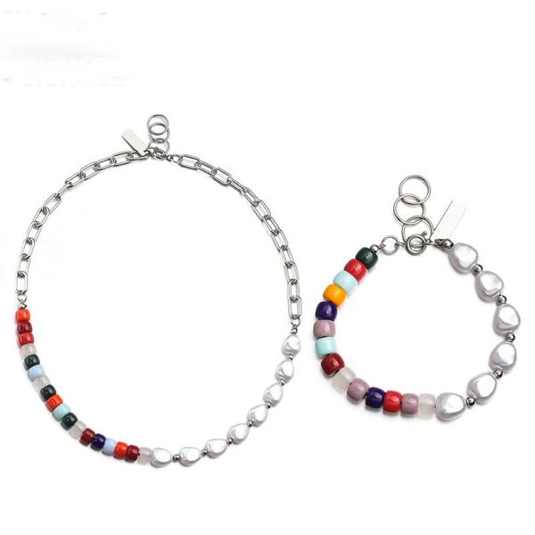 chains fashion simple and versatile bohemian pearl sub-round bead stitching special-shaped necklace, Silver
chains fashion simple and versatile bohemian pearl sub-round bead stitching special-shaped necklace, Silver