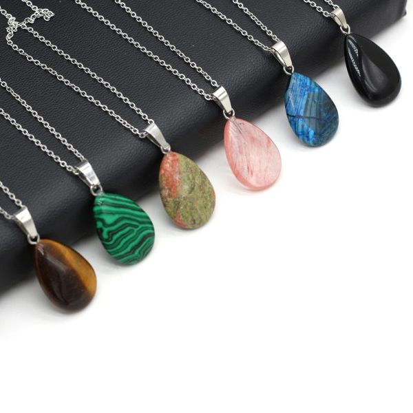 chains natural stone crystal sodalite tiger eye green aventurine necklace pendants women jewelry accessories length 40cm size 16x24mm, Silver
chains natural stone crystal sodalite tiger eye green aventurine necklace pendants women jewelry accessories length 40cm size 16x24mm, Silver