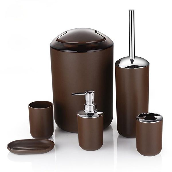 bath accessory set 6pcs/set luxury bathroom accessories plastic toothbrush holder cup soap dispenser dish toilet brush holde trash can
bath accessory set 6pcs/set luxury bathroom accessories plastic toothbrush holder cup soap dispenser dish toilet brush holde trash can
