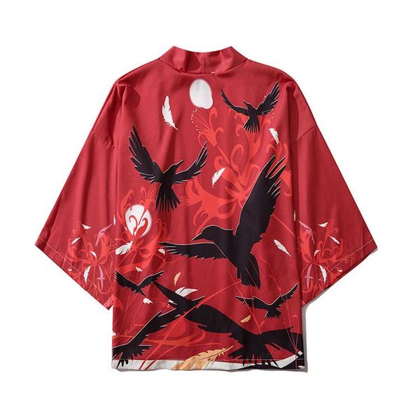 summer japanese haori streetwear graffiti robe loose men fashion cloak shirt kimono cardigan samurai clothing men's casual shirts, White;black
summer japanese haori streetwear graffiti robe loose men fashion cloak shirt kimono cardigan samurai clothing men's casual shirts, White;black