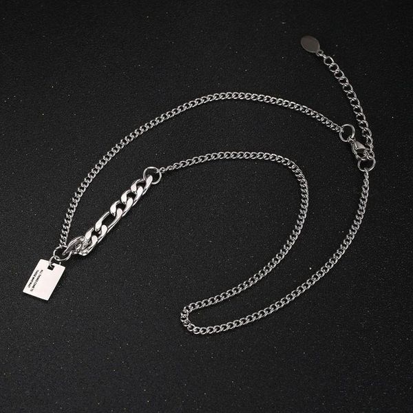 pendant necklaces trend simple letter square necklace titanium steel men's and women's trendy wild korean exquisite jewelry, Silver
pendant necklaces trend simple letter square necklace titanium steel men's and women's trendy wild korean exquisite jewelry, Silver