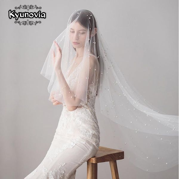 bridal veils kyunovia 150cm long wedding veil with beading velos de novia pearls single tier for bride mariage women d50, Black
bridal veils kyunovia 150cm long wedding veil with beading velos de novia pearls single tier for bride mariage women d50, Black