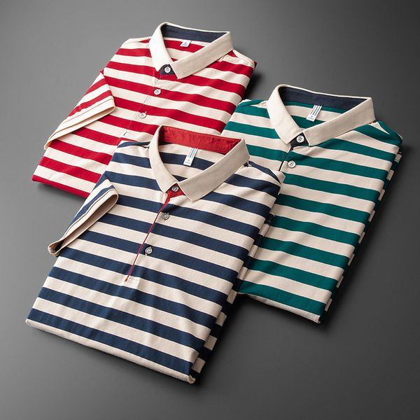 tee shirt shirt summer cotton mens short sleeve stripe business casual male t-shirts plus size 4xl slim fit man tee, White;black 
tee shirt shirt summer cotton mens short sleeve stripe business casual male t-shirts plus size 4xl slim fit man tee, White;black