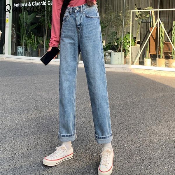 women's jeans women boyfriend spring summer college straight all-match denim casual feminino trouser bf aesthetic simple design, Blue
women's jeans women boyfriend spring summer college straight all-match denim casual feminino trouser bf aesthetic simple design, Blue