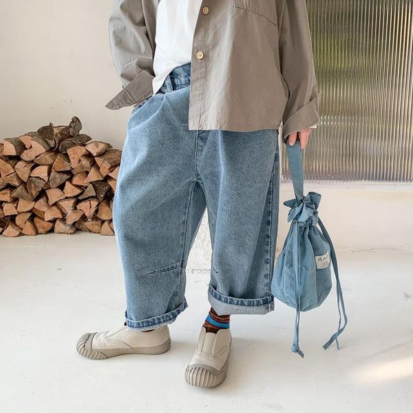 girls boys jeans kids trousers spring loose denim blue cropped jean baby fashion all match bottoms for 3-8 years
girls boys jeans kids trousers spring loose denim blue cropped jean baby fashion all match bottoms for 3-8 years