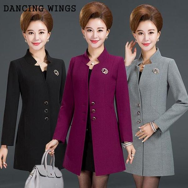 women's trench coats plus size l-5xl fashion middle aged women coat temperament slim medium long overcoat, Tan;black
women's trench coats plus size l-5xl fashion middle aged women coat temperament slim medium long overcoat, Tan;black