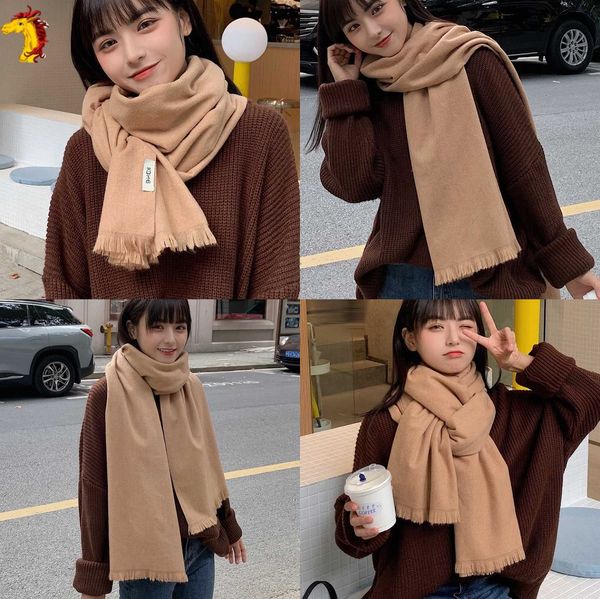 korean monochrome warm tie dyed shawl autumn winter imitation cashmere scarf women's versatile thin tassel dual-purpose bib, Blue;gray
korean monochrome warm tie dyed shawl autumn winter imitation cashmere scarf women's versatile thin tassel dual-purpose bib, Blue;gray