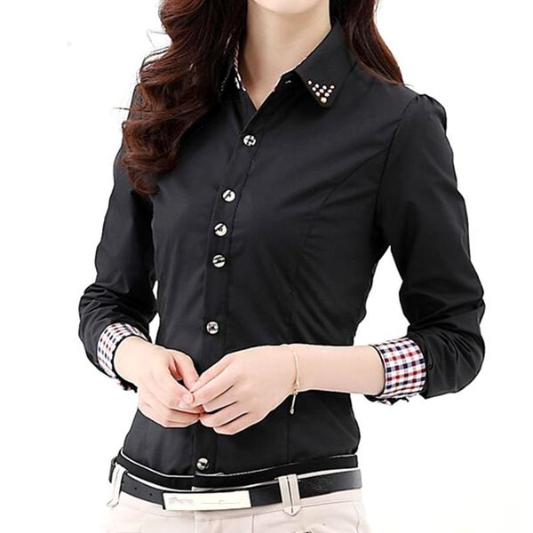 2019 autumn spring women long blouses shirts size s-3xl all-match good quality long sleeve lady casual cotton blouse & x0521, White
2019 autumn spring women long blouses shirts size s-3xl all-match good quality long sleeve lady casual cotton blouse & x0521, White