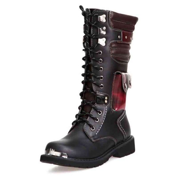 male motorcycle boots shoes men's army military leather winter black cowboy snow metal gothic punk men 5#20/20d50
male motorcycle boots shoes men's army military leather winter black cowboy snow metal gothic punk men 5#20/20d50